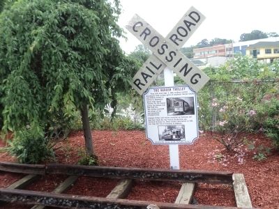 The Bergen Trolley Marker image. Click for full size.