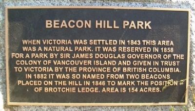 Beacon Hill Park Marker image. Click for full size.