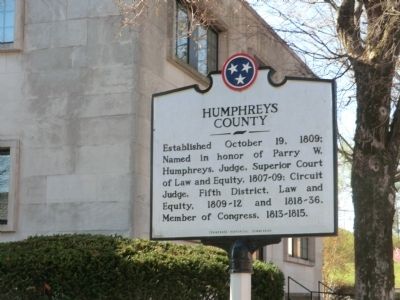Humphreys County Marker image. Click for full size.