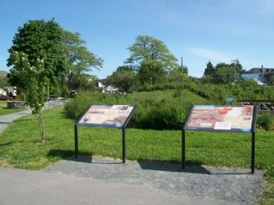 A Natural Harbour and From Mudflat to Rain Garden Markers image. Click for full size.