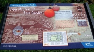 From Mudflat to Rain Garden Marker image. Click for full size.