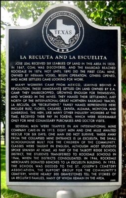 La Recluta and La Escuelita Marker image. Click for full size.