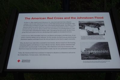 American Red Cross and the Johnstown Flood sign image. Click for full size.