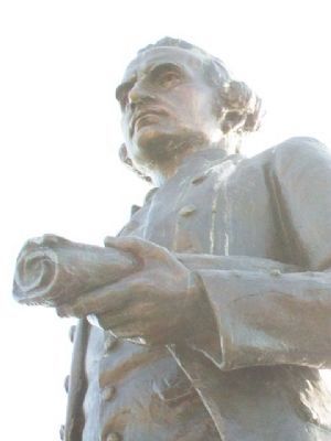 Capt. James Cook, R.N. Statue Detail image. Click for full size.