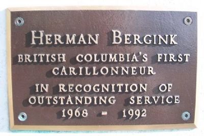 The Netherland Carillon Herman Bergink Marker image. Click for full size.