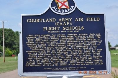 Courtland Army Air Field (CAAF): Flight Schools image. Click for full size.