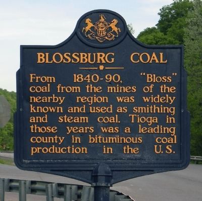 Blossburg Coal Marker image. Click for full size.