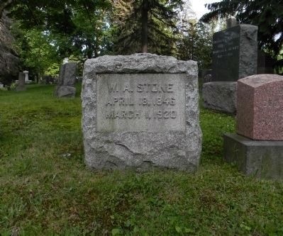 Grave of William A. Stone at the Wellsboro Cemetery image. Click for full size.