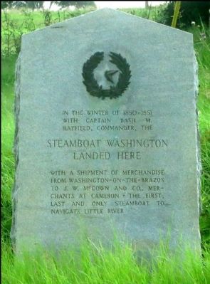 Steamboat Washington Landed Here Marker image. Click for full size.