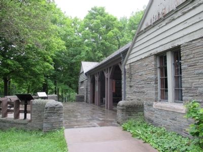 Challenging the Whirlpool Rapids Marker and Deck for Tourist Shelter image. Click for full size.
