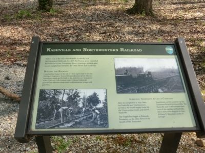 Nashville and Northwestern Railroad Marker image. Click for full size.