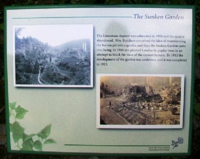 The Sunken Garden Marker image. Click for full size.