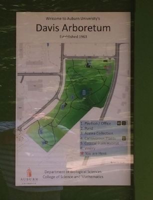 Location of Davis Arboretum at AU image. Click for full size.