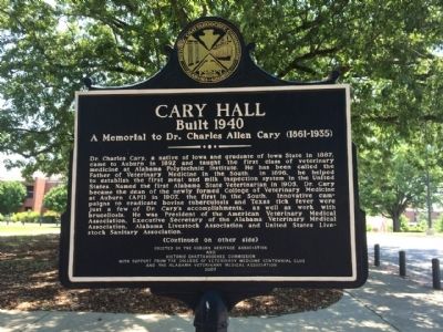 Cary Hall Marker image. Click for full size.