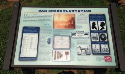 Oak Grove Plantation Marker image. Click for full size.