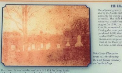 Oak Grove Plantation Photo ca. 1885 image. Click for full size.