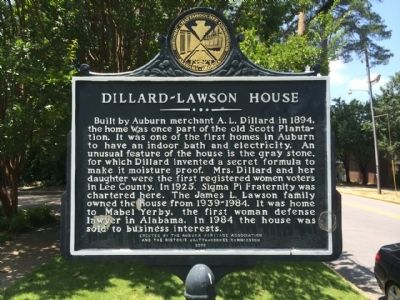 Dillard-Lawson House Marker image. Click for full size.
