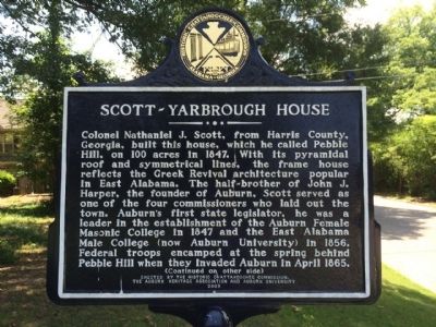 Scott-Yarbrough House Marker image. Click for full size.