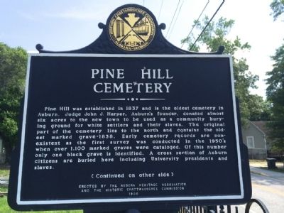 Pine Hill Cemetery Marker image. Click for full size.