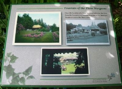 Fountain of the Three Sturgeons Marker. Click for full size. Fountain of the Three Sturgeons Marker image. Click for full size.