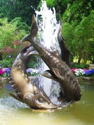 Fountain of the Three Sturgeons Statuary image. Click for full size.
