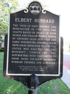 Elbert Hubbard Marker. Click for full size. Elbert Hubbard Marker image. Click for full size.
