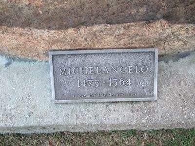 Michelangelo Sculpture Plaque. Click for full size. Michelangelo Sculpture Plaque image. Click for full size.