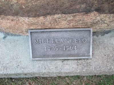 Michelangelo Sculpture Plaque image. Click for full size.