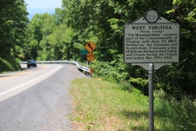 West Virginia / Virginia Marker image. Click for full size.