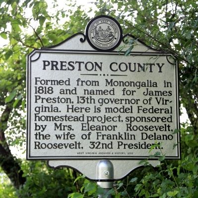 Preston County Face of Marker image. Click for full size.