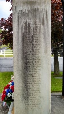 Dedicated to the 77 Men Named Here Marker image. Click for full size.