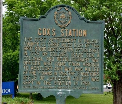 Cox's Station Historical Marker. Click for full size. Cox's Station Historical Marker image. Click for full size.