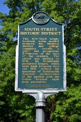 South Street Historic District Marker image. Click for full size.