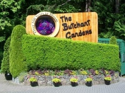 The Butchart Gardens Sign. Click for full size. The Butchart Gardens Sign image. Click for full size.