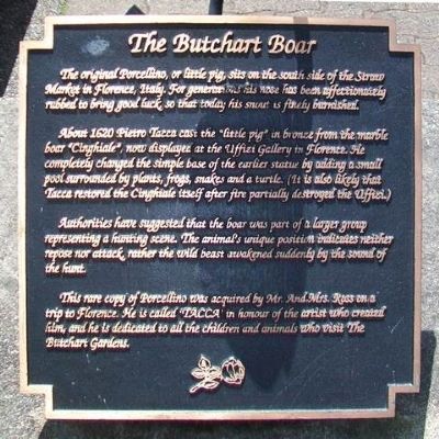 The Butchart Boar Marker image. Click for full size.