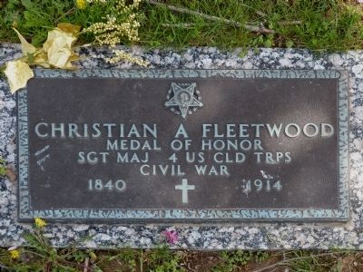 Christian A Fleetwood Marker image. Click for full size.