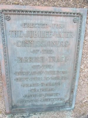 Jubilee Springs Building Plaque image. Click for full size.