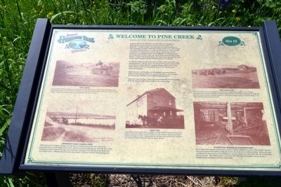 Welcome to Pine Creek Marker image. Click for more information.