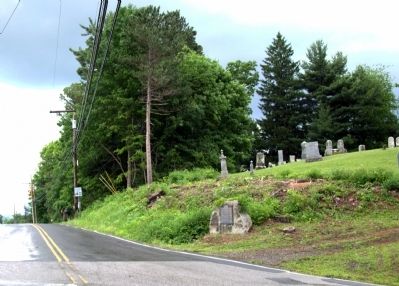 Marker at Cemetery at Route 119 image. Click for full size.