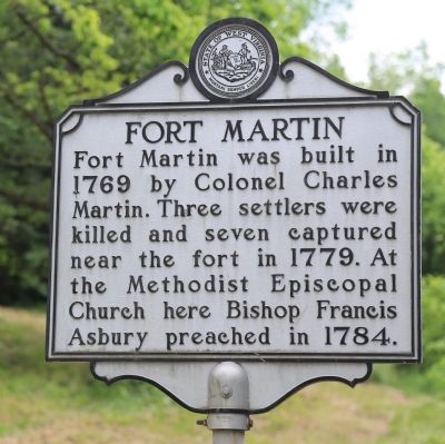 Fort Martin Marker image. Click for full size.