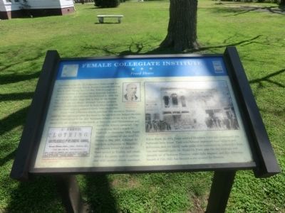 Female Collegiate Institute Marker. Click for full size. Female Collegiate Institute Marker image. Click for full size.