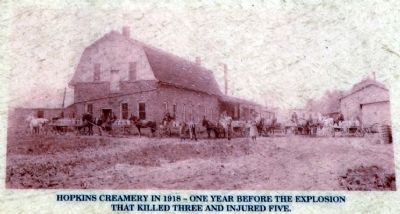 Hopkins Creamery in 1918 image. Click for full size.