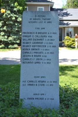 Hopkins Township Veterans Memorial. Click for full size. Hopkins Township Veterans Memorial image. Click for full size.