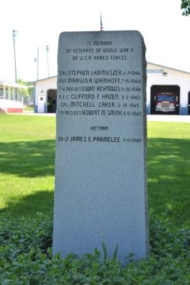 Hopkins Township Veterans Memorial. Click for full size. Hopkins Township Veterans Memorial image. Click for full size.