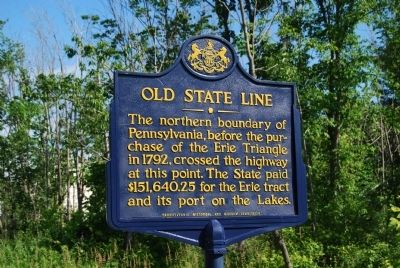 Old State LIne Marker image. Click for full size.