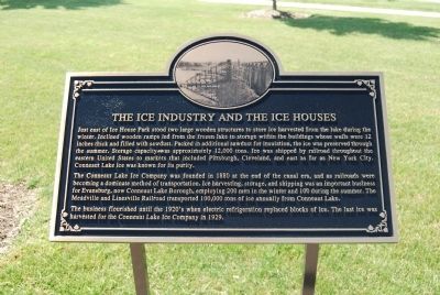 The Ice Industry and the Ice Houses Marker image. Click for full size.