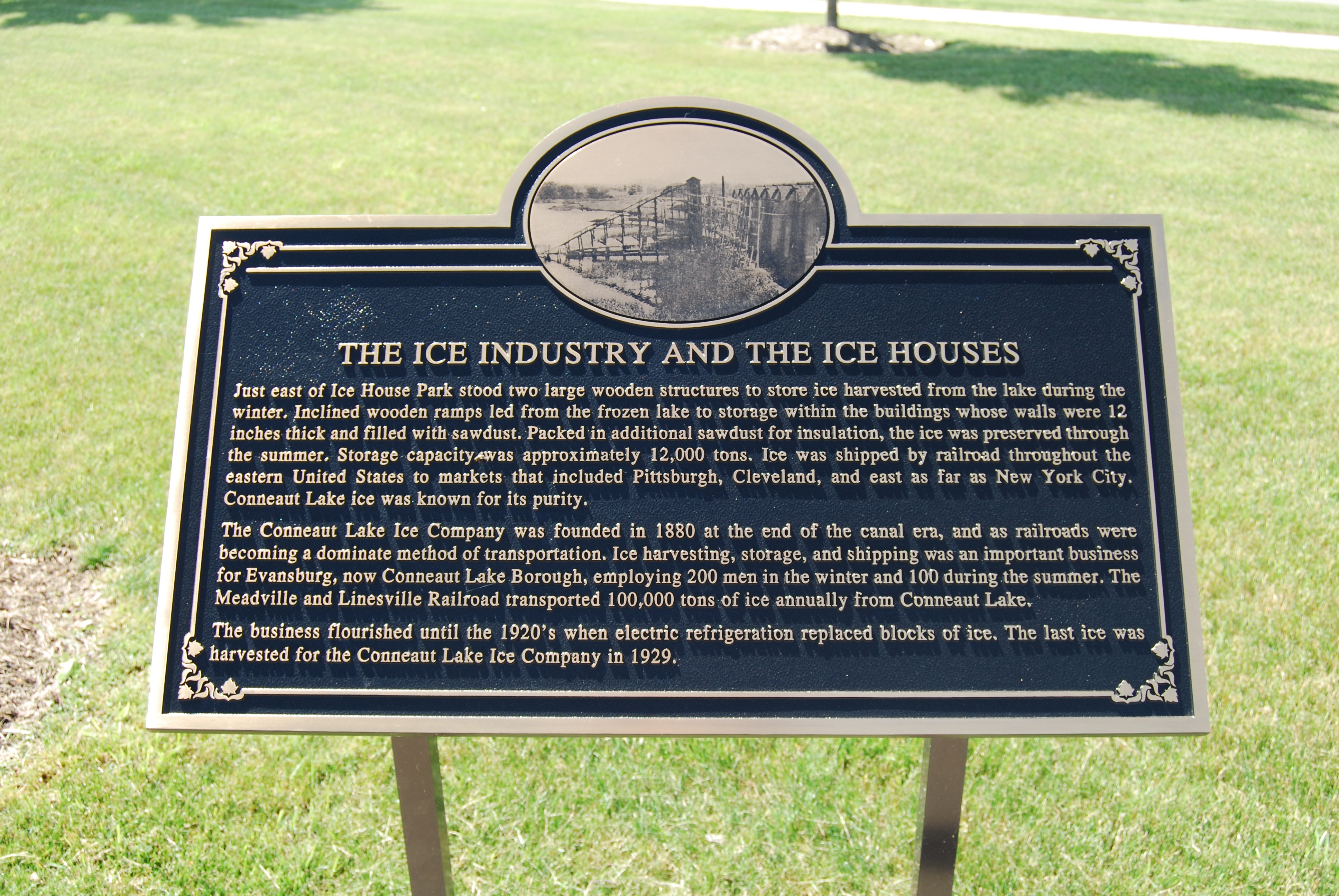 The Ice Industry and the Ice Houses Marker