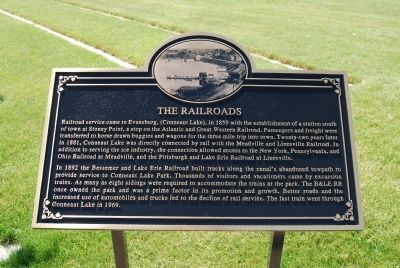 The Railroads Marker. Click for full size. The Railroads Marker image. Click for full size.