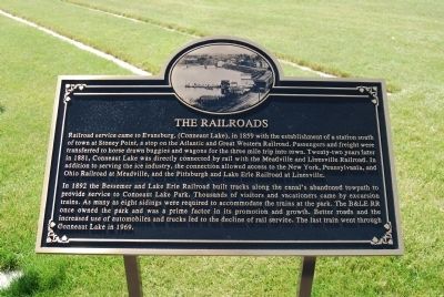 The Railroads Marker image. Click for full size.