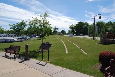 The Railroads Marker. Click for full size. The Railroads Marker image. Click for full size.